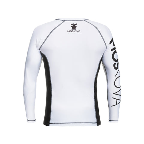 MOSKOVA TRAINING  RASHGUARD  WHITE/BLACK - LONG SLEEVES